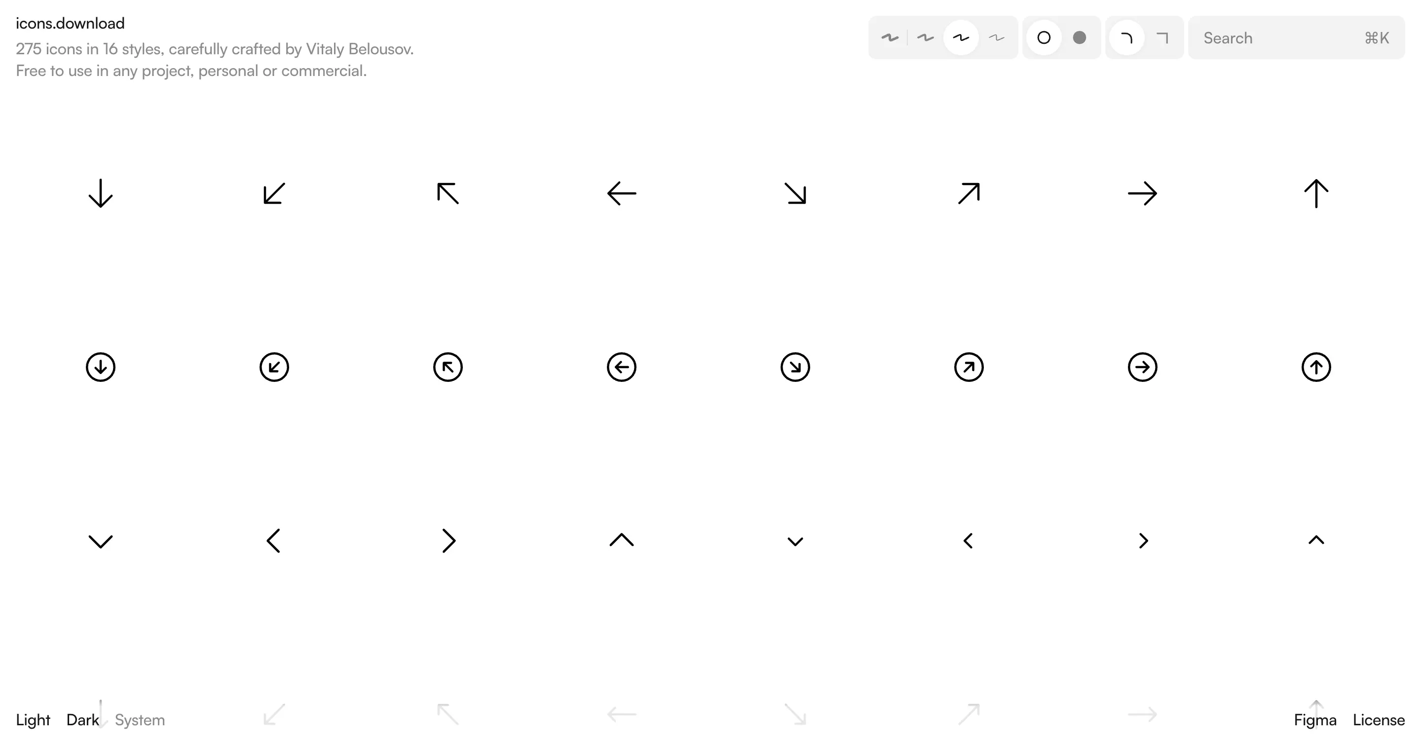 Free universal icons