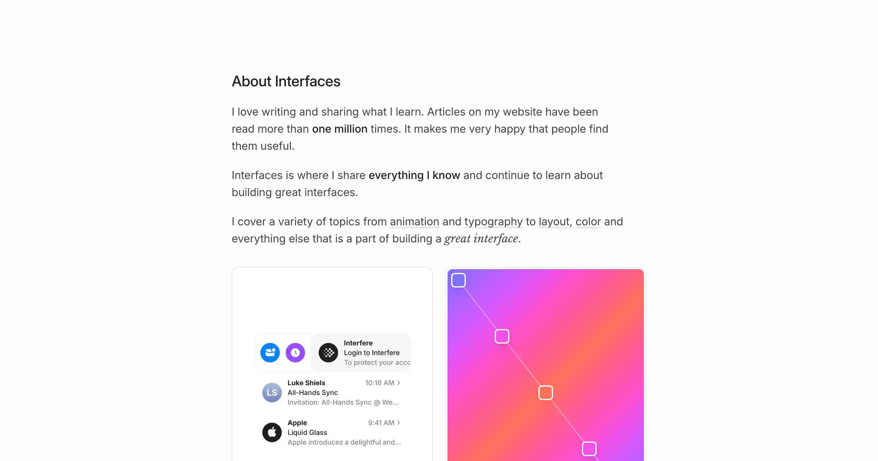 Interfaces